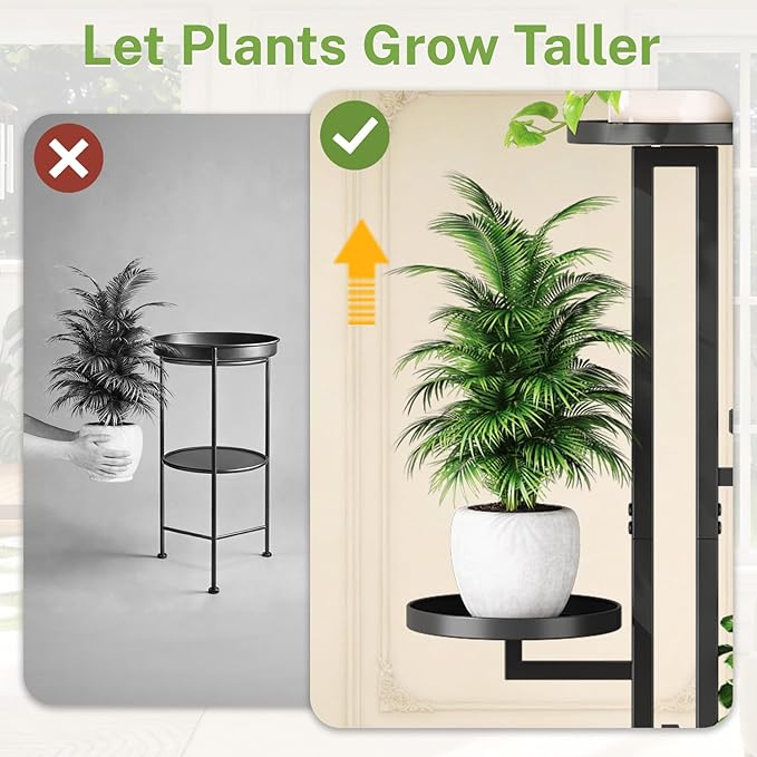iDavosic.ly 3 Tier Plant Stand Indoor Outdoor, Tiered Corner Multiple Flower - Image 5