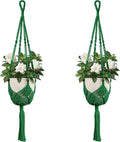 USLAI Macrame Plant Hanger Indoor Outdoor, Fits 3 to 6.5 inch Pots, Hanging by USLAI