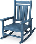 KINGYES HDPE Outdoor Rocking Chair, Widened Seat Patio Rocking Chair, Oversized by KINGYES