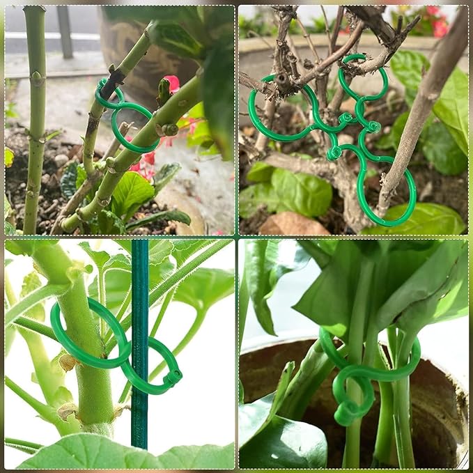 Hysagtek 120 Pcs Large Garden Plant Clips Tomato Clips Plant Locks Clips - Image 2