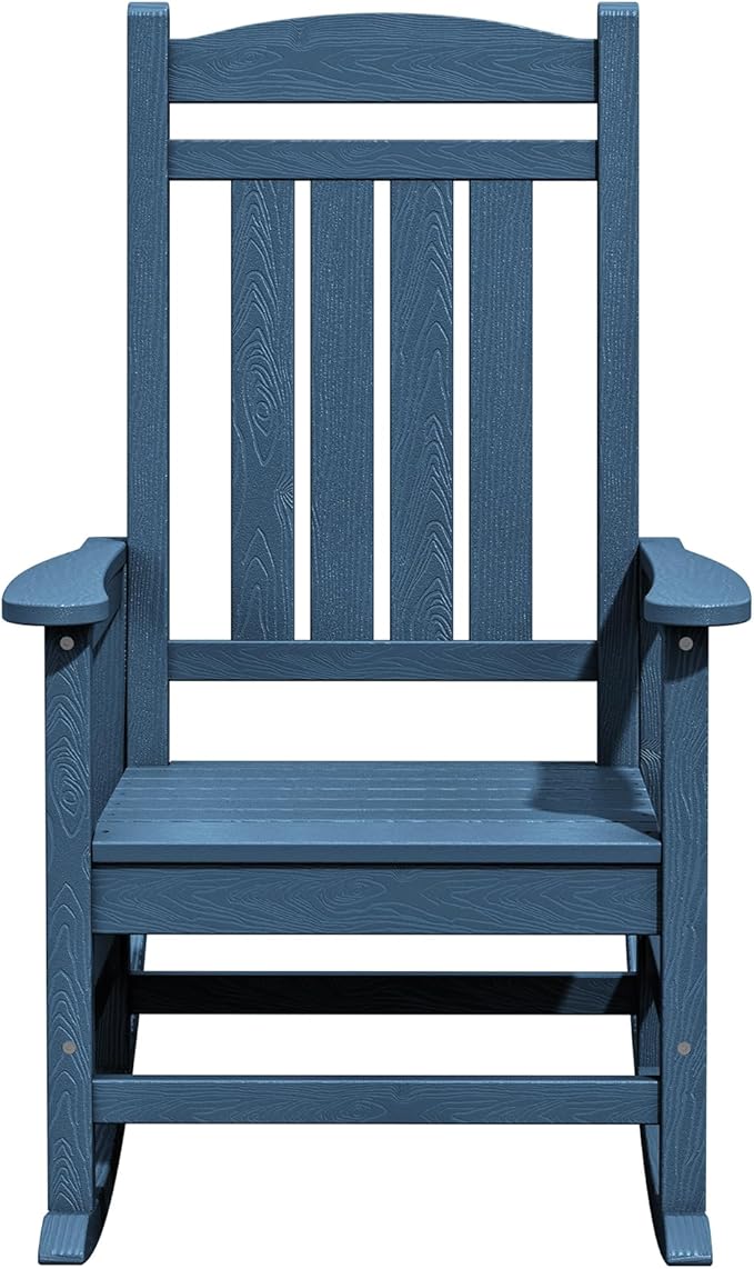 KINGYES Oversized Patio Rocking Chair Set of 2, High Density Polyethylene - Image 9