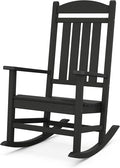 POLYWOOD Presidential Rocking Chair in Black by POLYWOOD