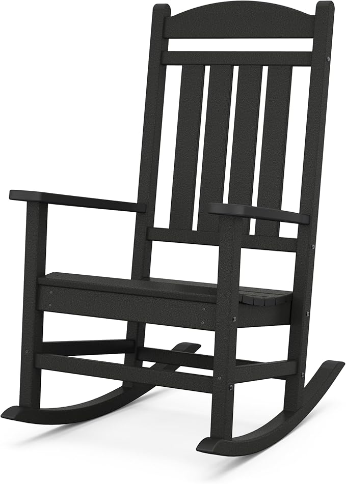 POLYWOOD Presidential Rocking Chair in Black by POLYWOOD