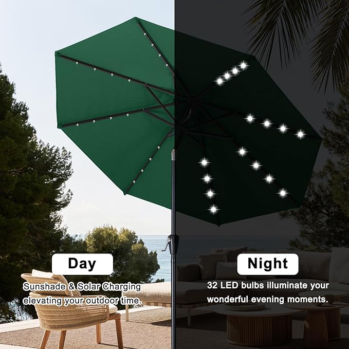 ABCCANOPY 10FT Durable Solar Led Patio Umbrellas - Image 4