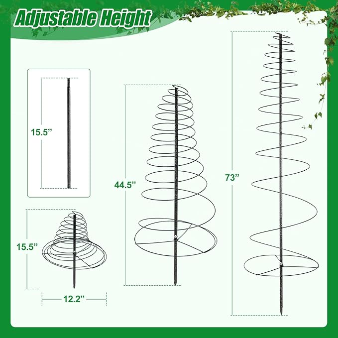 Trellis for Climbing Plants Outdoor, 2 Pack 73inch Tall Plants Trellis Support - Image 4