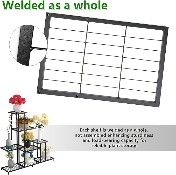 Twhep Heavy Duty Metal Plant Stand, 5 Tiers Multifunctional Plant Stand - Image 7