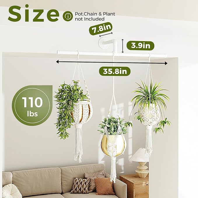 Bamworld Hanging Planters for Indoor Plants Plant Hanger Indoor Hanging Plant - Image 5