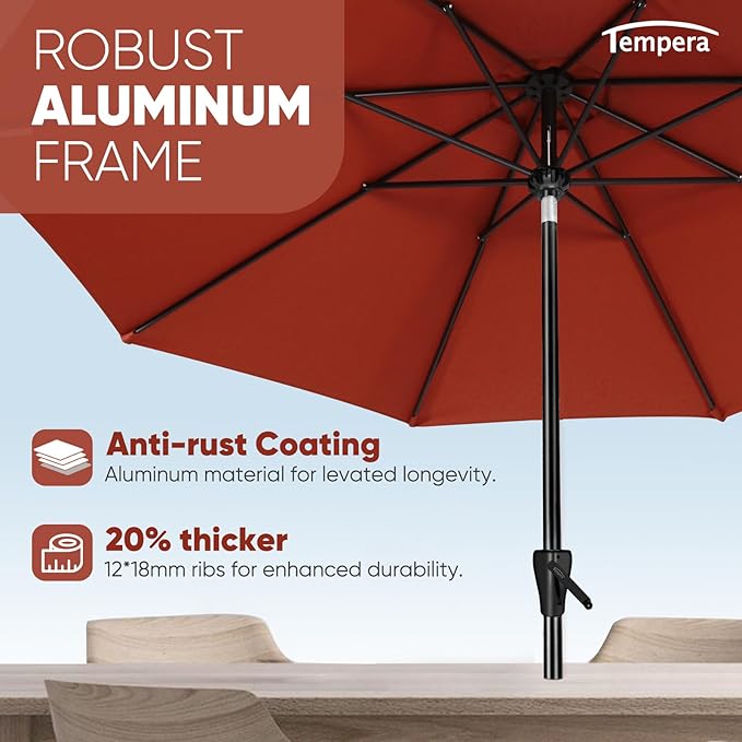 Tempera Patio Market Outdoor Table Umbrella - Image 5