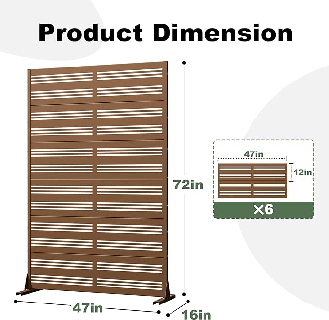 Casaphoria Metal Privacy Screen Outdoor - Image 5