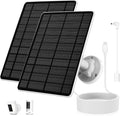 Solar Panel for Ring Camera, 2 Pack 5W Solar Charger Compatible by Unknown
