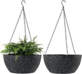 WOUSIWER 13 inch 2Pack Large Hanging Planters by WOUSIWER