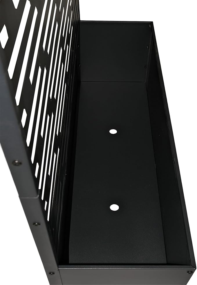 Oakland Living 6 ft. X 4 ft. Black Freestanding Metal Privacy Screen Room - Image 6