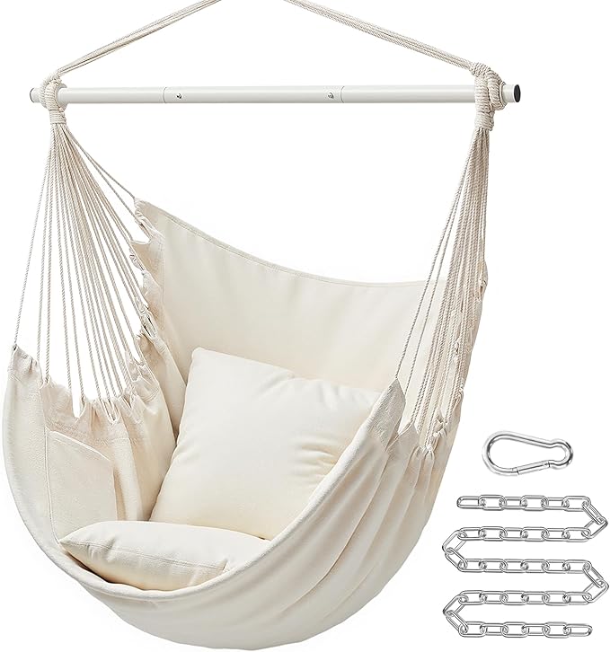 SONGMICS Hammock Chair, Load Capacity 500 lb, Hanging Chair by SONGMICSbySONGMICSHOME