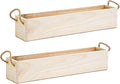 Wooden Planter Box, Rustic Barn Wood/Whitewash by Unknown