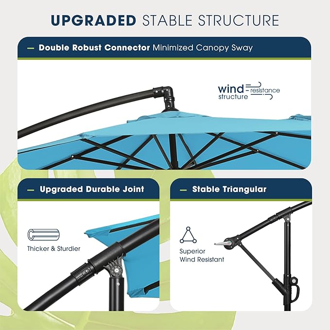 wikiwiki 10ft Patio Umbrella - Image 4
