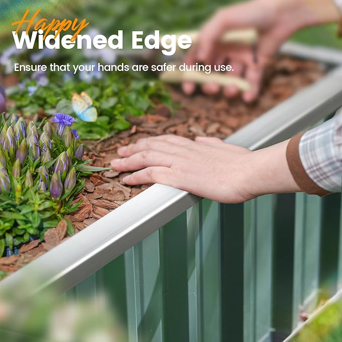 KING BIRD Raised Garden Bed 101" x 36" x 12" 4 Installation Methods - Image 4