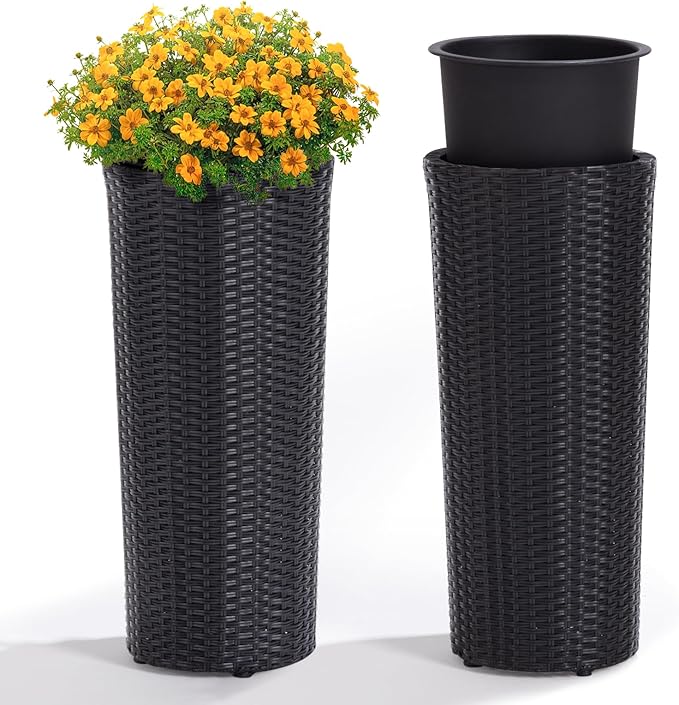 Idzo All Weather Wicker Planters - Image 7