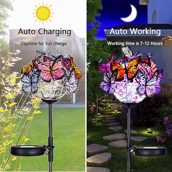 Outdoor Solar Lights 2 Pack, Solar Garden Lights - Image 4