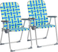VINGLI Aluminum Patio Lawn Chairs Folding Set of 2 by VINGLI