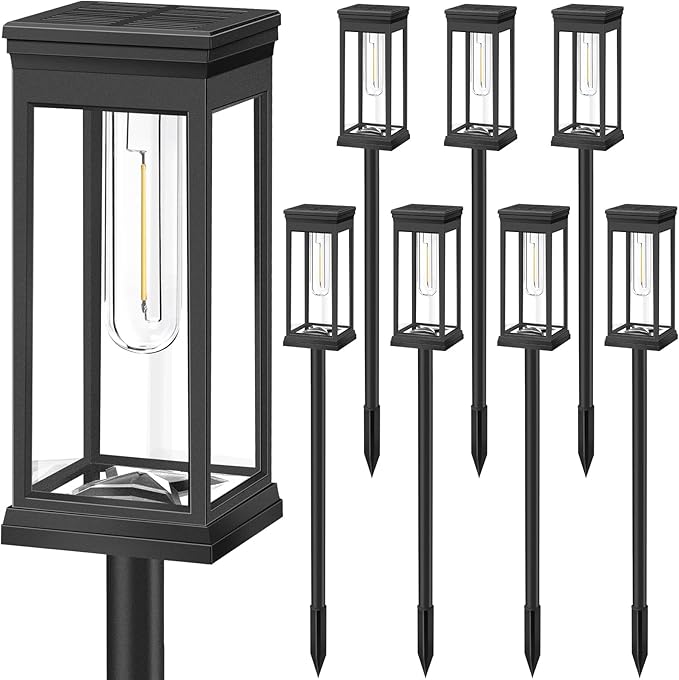 BesLowe Upgraded Solar Pathway Lights Outdoor, Super Bright Outside Lights - Image 8