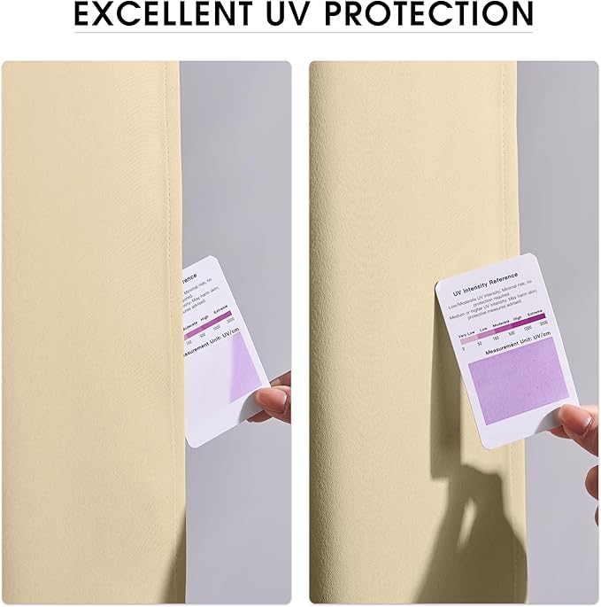 NICETOWN Fade Resistant Outdoor Curtains 2 Panels, Patio Waterproof Drapery - Image 5
