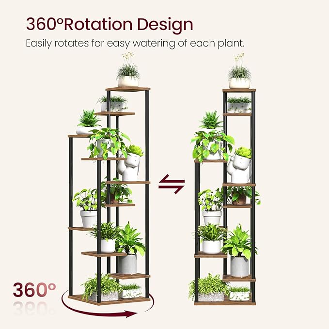 10 Tier Plant Stand Indoor, Tiered Corner Plant Shelf Flower Stand - Image 4