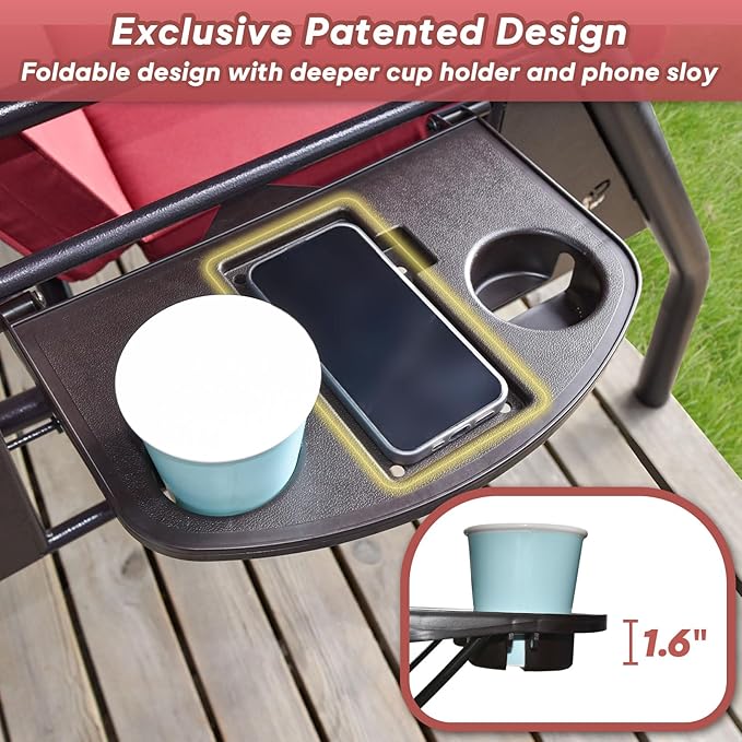 3 Seat Outdoor Porch Patio Swing - Image 4