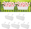 Railing Planters Outdoor Balcony 16 Inch Deck Over The Railing Planter Boxes by Holensun