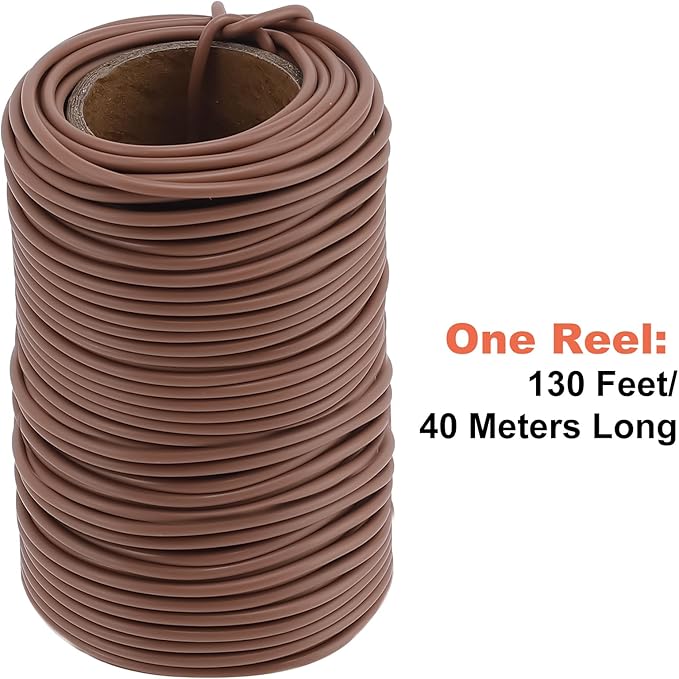 130 Feet Soft Plant Tie Brown Twist Garden Ties - Image 2