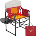 SUNNYFEEL Heated Camping Directors Chair, Heavy Duty, Oversized Outdoor by SunnyFeelCamping
