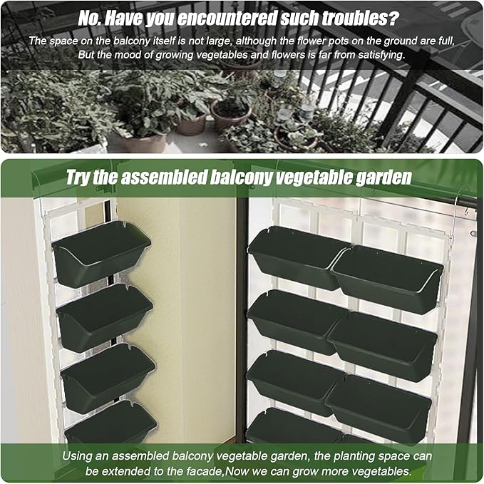 LOYALHEARTDY Vertical Garden Wall Planter Wall Mounted Planter 4-Tier Vertical - Image 5