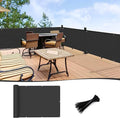 LOVE STORY 3'x115'' Black Balcony Privacy Screen Fence, UV Protection by LOVESTORY