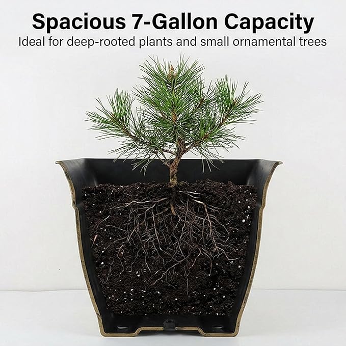 14 Inch Vintage Square Planter - Image 4