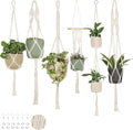 Nook Theory 6-Pack Macrame Plant Hangers by NookTheory