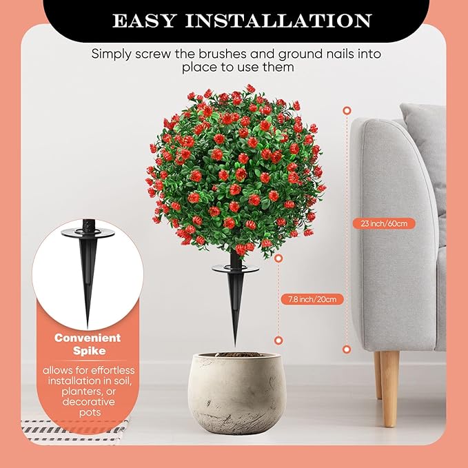Artificial Topiary Bushes for Outdoors - Image 2