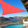 KANAGAWA Sun Shade Sail 12'x12'x12' Scarlet Triangle UV Block Canopy Awning by KANAGAWA