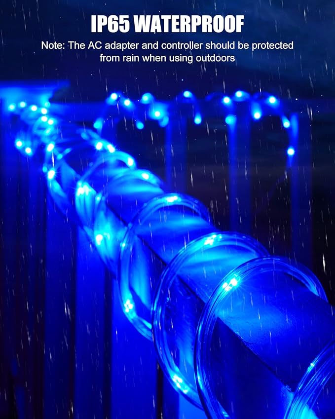 Color Changing Rope Lights Outdoor - 99ft 300 LED Outdoor String Lights - Image 5