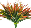 6Pcs Artificial Grass Fake Plants 17.3in Outdoor Plastic Plants UV Resistant by Phliofd