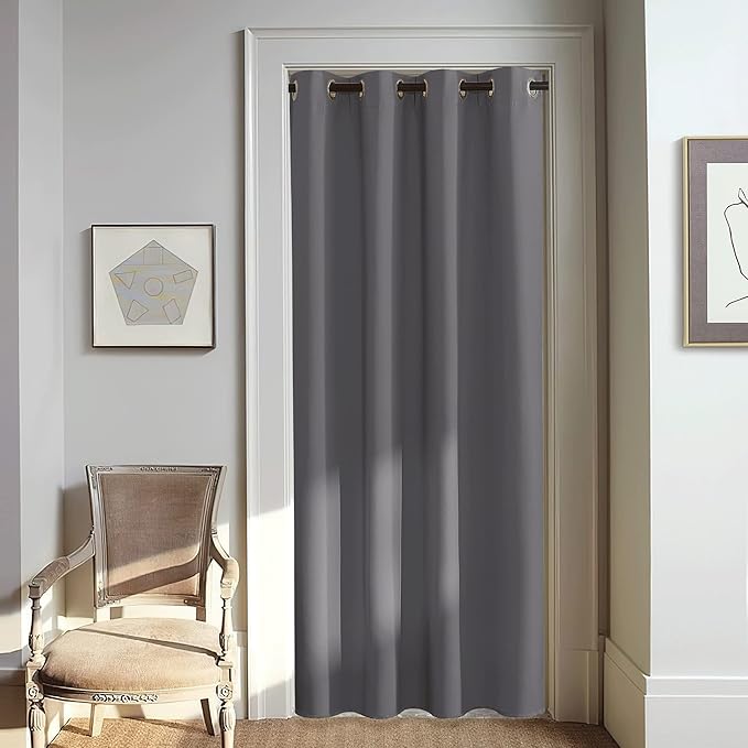 NICETOWN Blackout Doorway Curtain 80 inch Length by NICETOWN