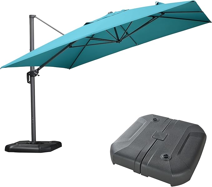 PURPLE LEAF 11.5' X 11.5' Telescopic Patio Umbrella by PURPLELEAF