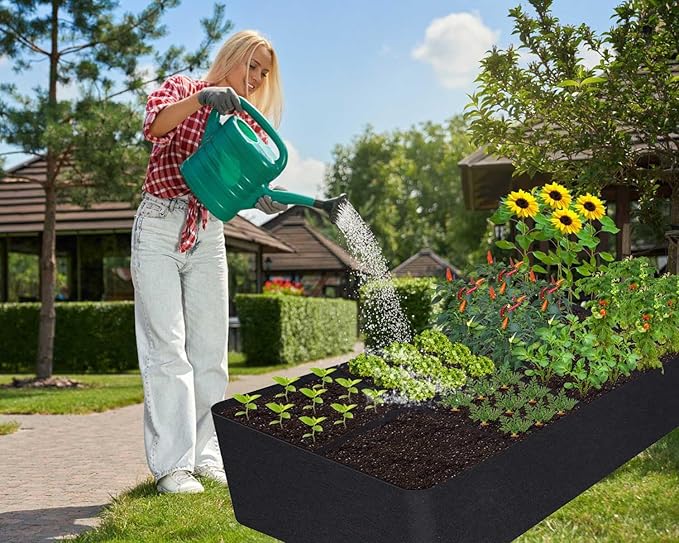 KLEWEE Fabric Raised Garden Bed, 128 Gallon 6 x 3FT Garden Growing Bags - Image 2