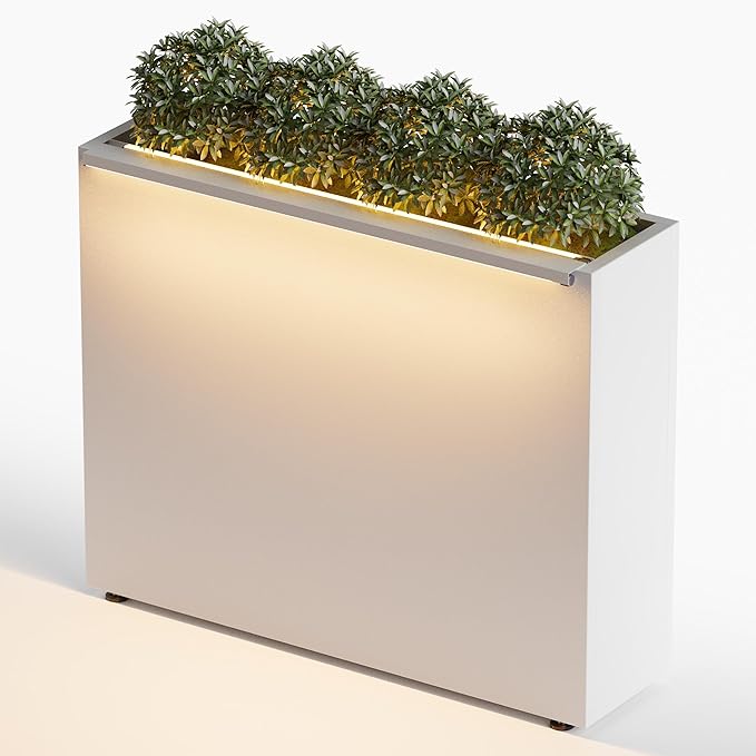 GSK White Metal Planter Box - Image 6