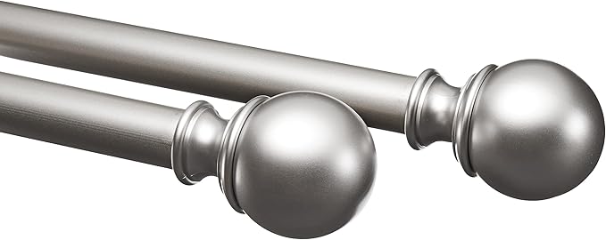 Amazon Basics Adjustable Heavy Duty Curtain Rod by AmazonBasics