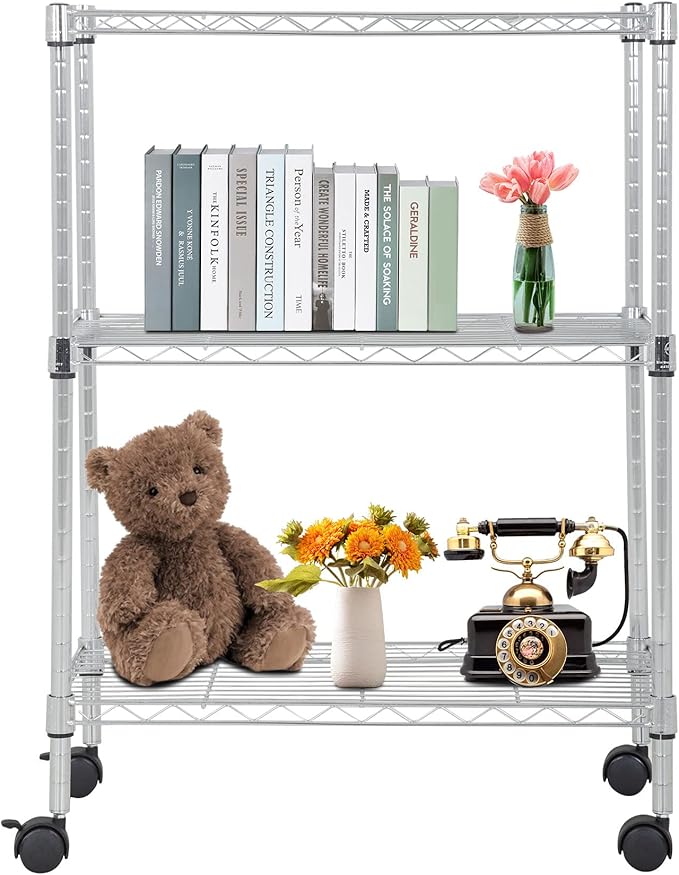 BestOffice | 3-Tier Wire Storage Shelves by BestOffice