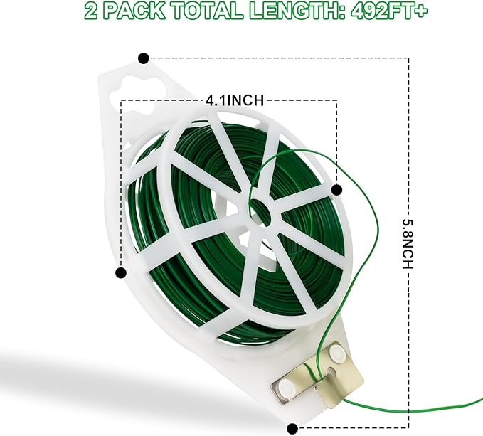 2 Pack 492FT Garden Twist Tie - Image 2