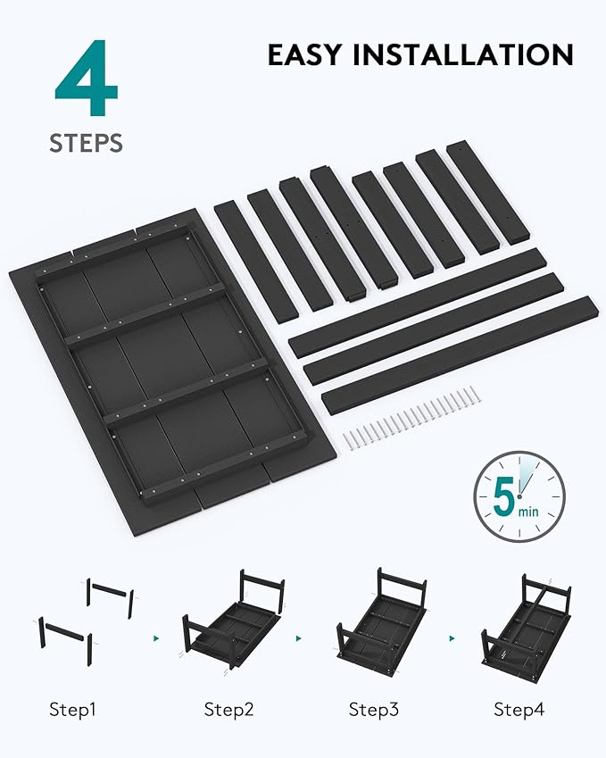 SERWALL HDPE Patio Coffee Table - Image 7