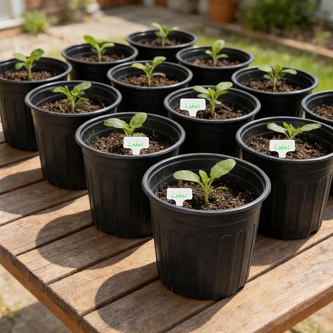72-Pack 2/2.5/3 Gallon Flexible Plastic Plant Pots, Thickened Soft Seed - Image 9