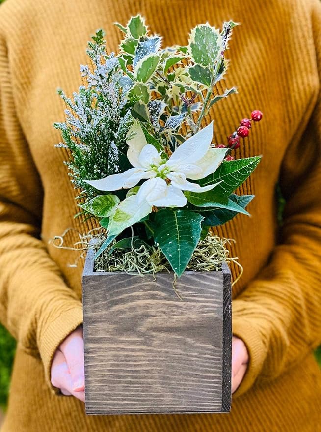 Wooden Planter Box, Rustic Barn Wood - Image 6