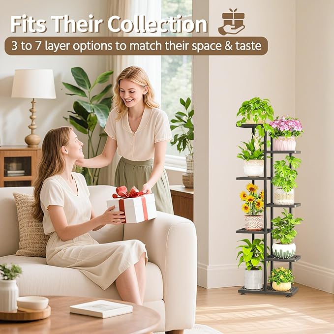 LASZOLA 6 Tier Plant Stand Indoors Outdoors - Image 8