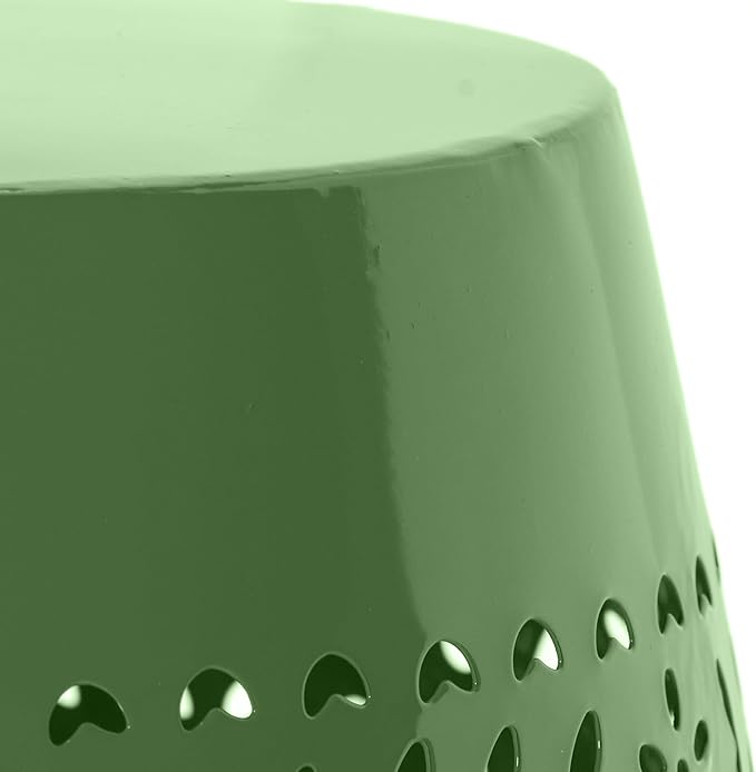 Christopher Knight Home Zoey Small Outdoor Side Table, Lace Cut Iron End Table - Image 6